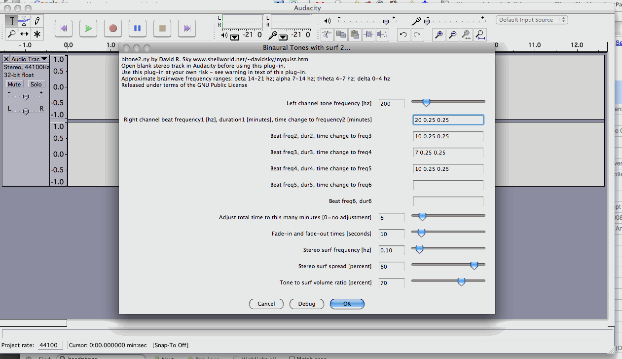 binaural plug-in screen shot